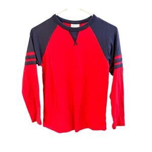 Hanna Andersson Red/Blue Raglan Shirt, VGUC, Sz 140cm (10) (10B)